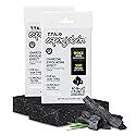 T.Taio Esponjabon Charcoal Soap Sponge - Cleansing Shower Scrubber - Cleaning Bath Wash Scrub - Oil Removal - Massage & Lather Foot, Elbow, & Face