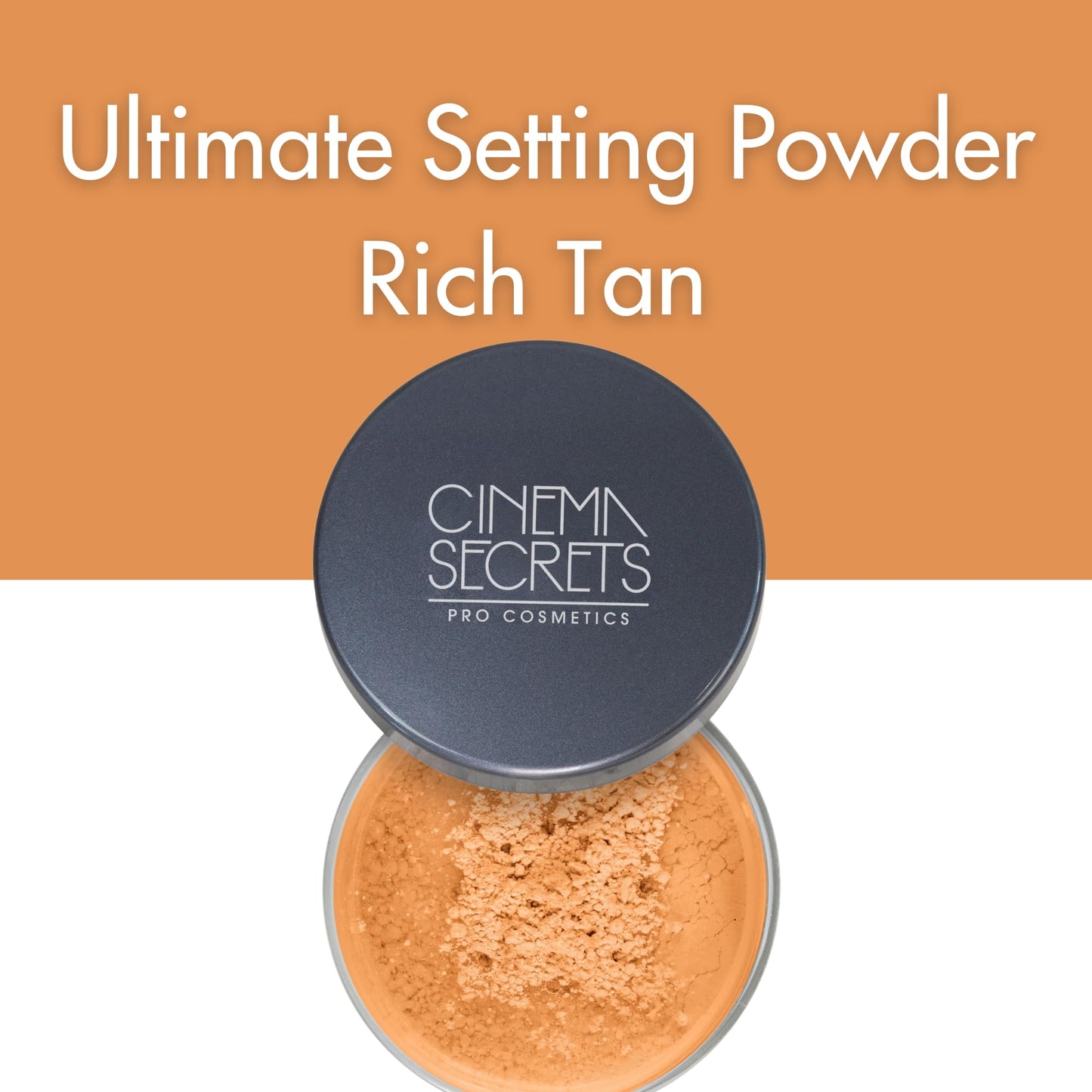 Cinema Secrets Ultralucent Setting Powder- Rich Tan Talc-Free Loose Mineral Powder for All Skin Types, Oil Control, Shine-Free Finish