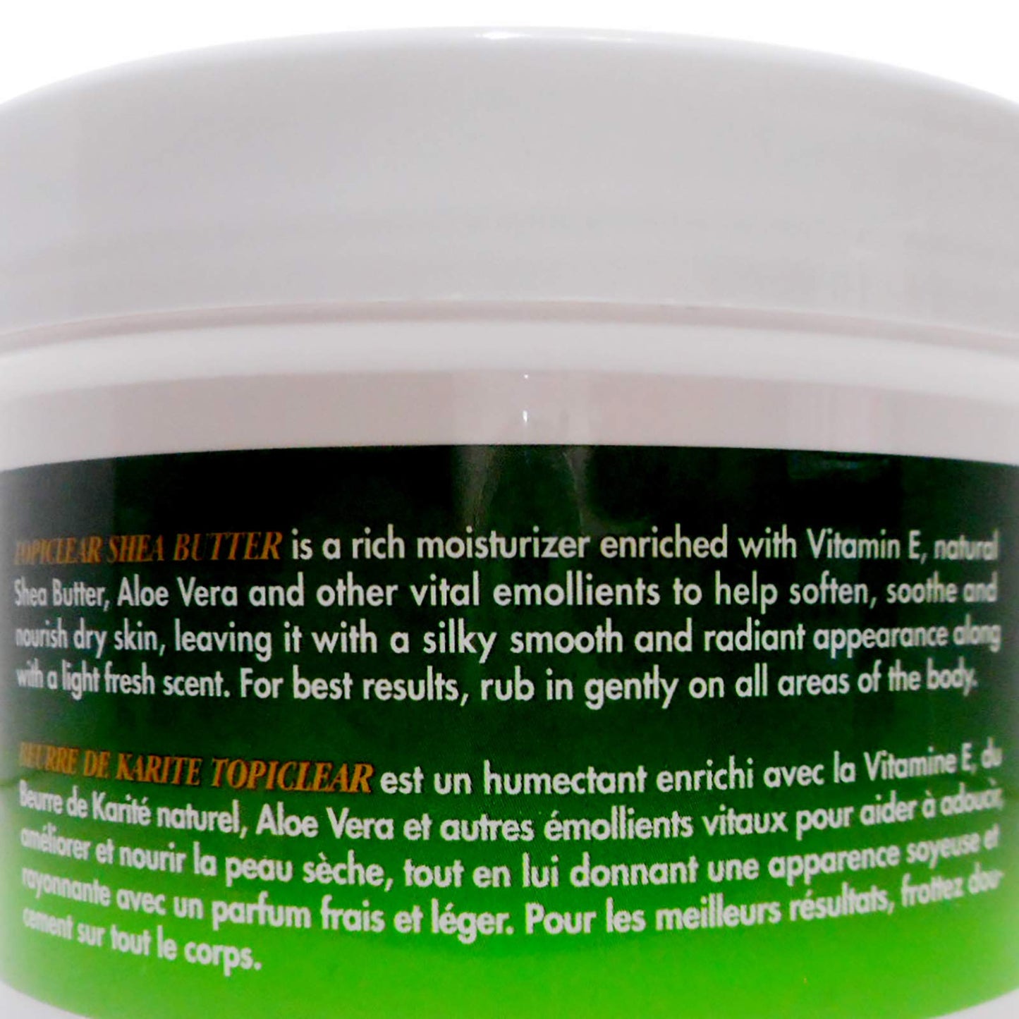 Topiclear Shea Butter Creme with Vitamin E & Aloe Vera 18 oz