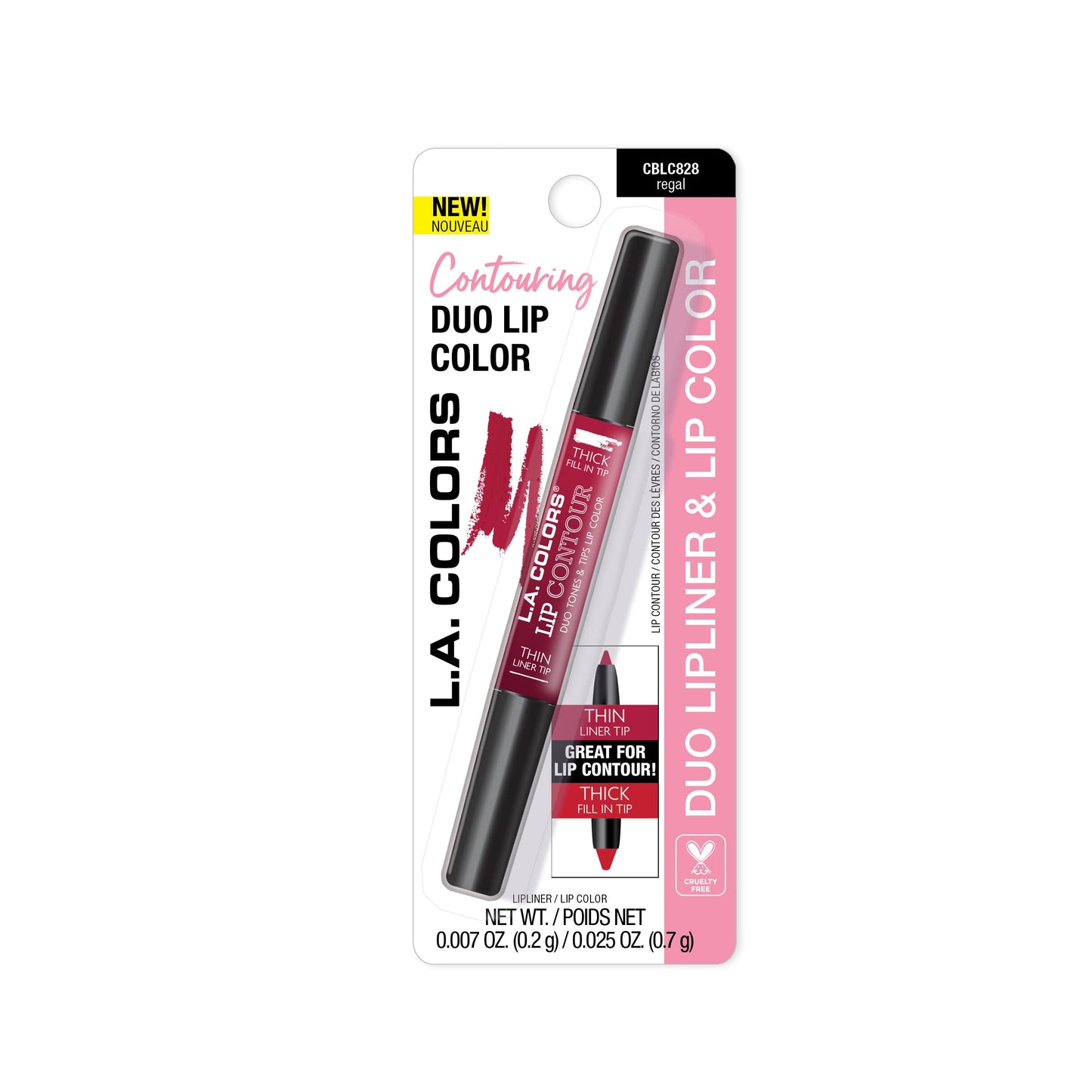 L.A. COLORS Lip Contour, Regal (Carded) CBLC828A