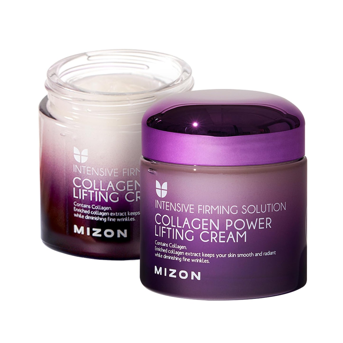 MIZON Marine Collagen Power Lifting Cream Firming Collagen Face Moisturizer with Peptides & Hyaluronic Acid Korean Face Cream for Wrinkles