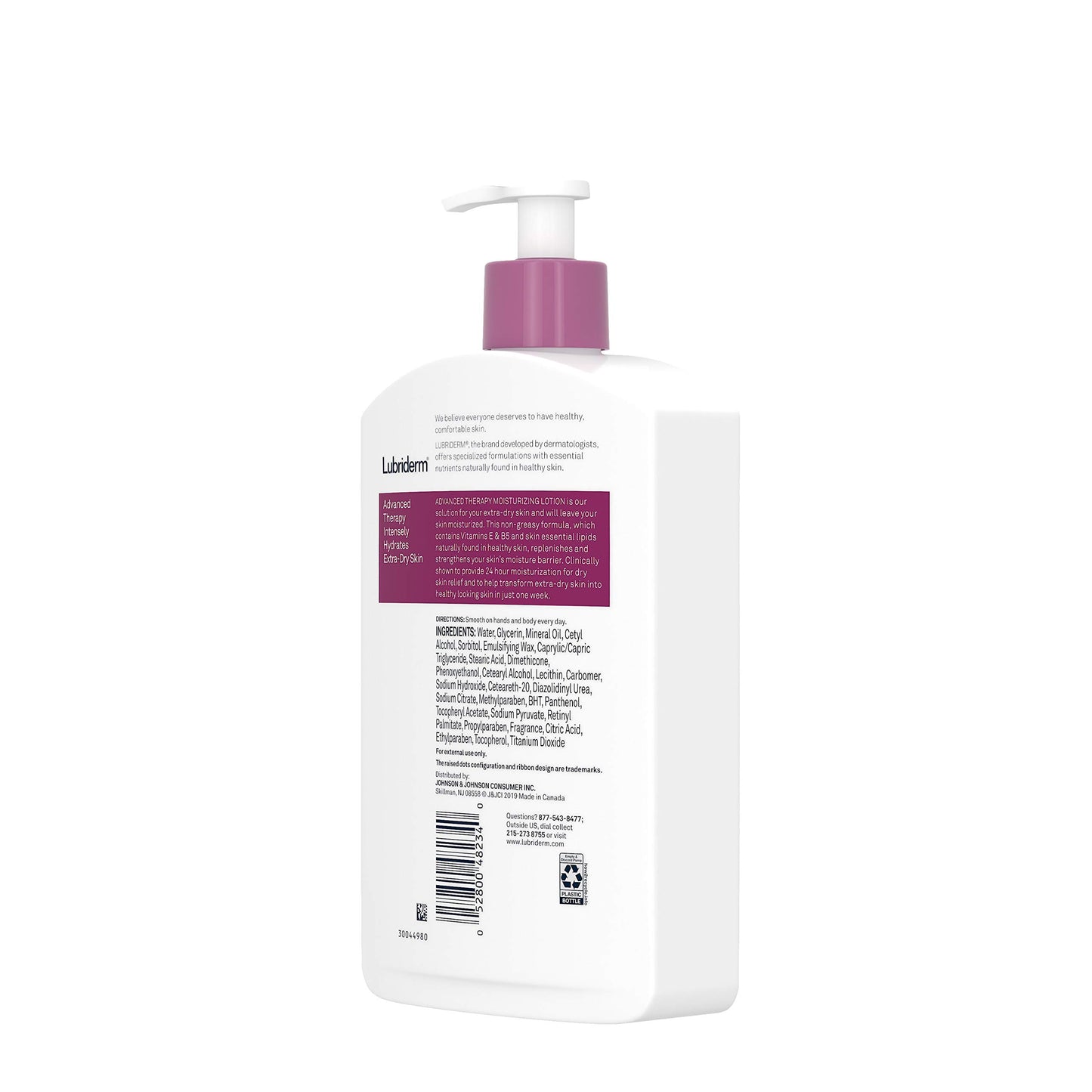 Lubriderm Advanced Therapy For Extra Dry Skin Moisturizing Lotion 16 oz (Pack of 12)