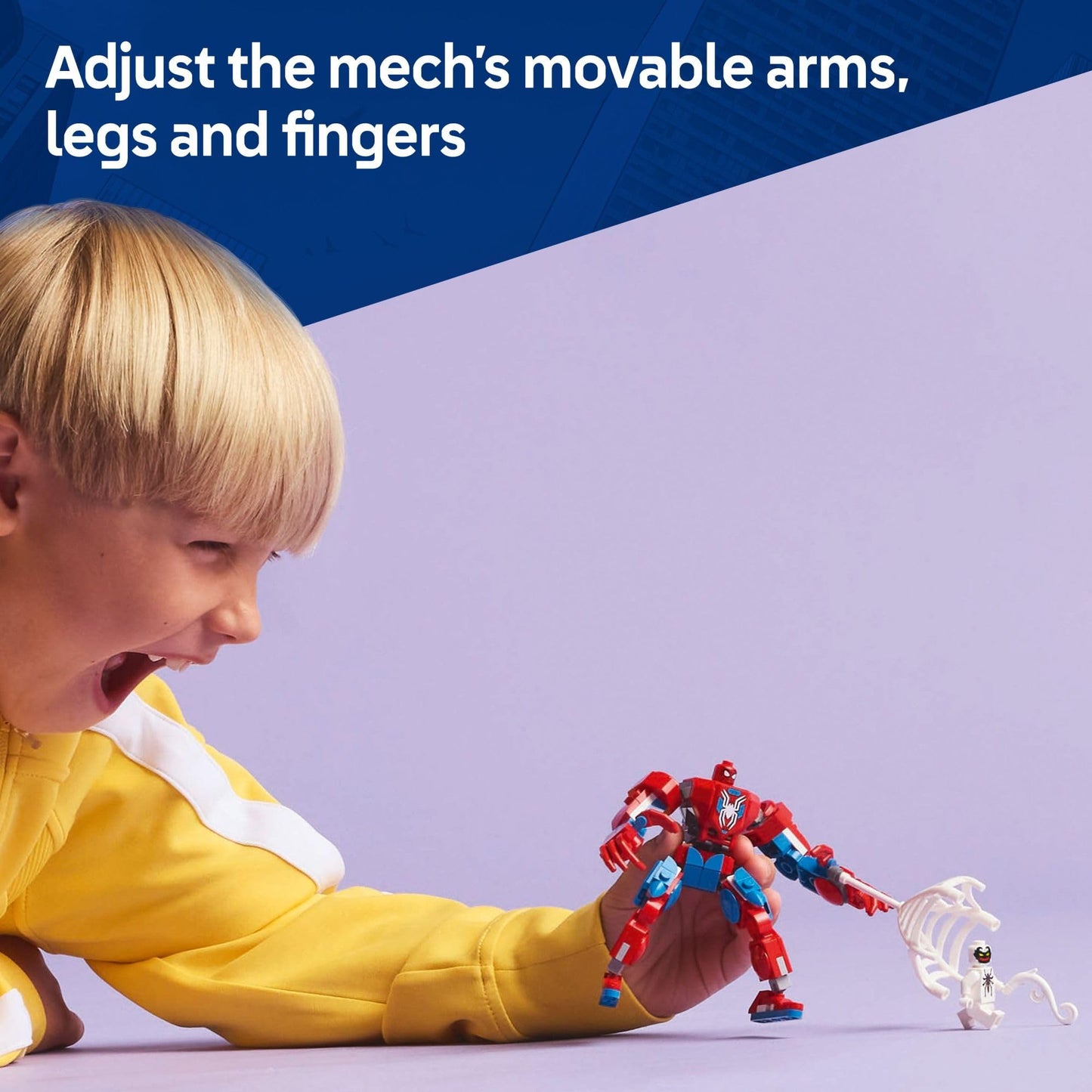 LEGO Marvel Spider-Man Mech vs. Anti-Venom 76308, Buildable Action Figure Set, Superhero Toy & Birthday Gift for Kids Ages 6+