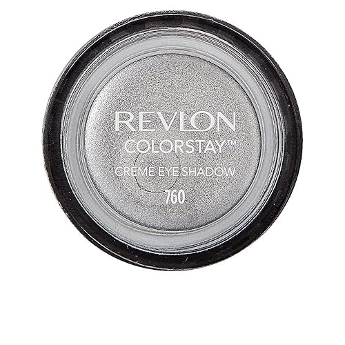 REVLON Colorstay Creme Eye Shadow, Longwear Blendable Matte or Shimmer Eye Makeup with Applicator Brush in Silver, Earl Grey (760), 0.18 Ounce (Pack