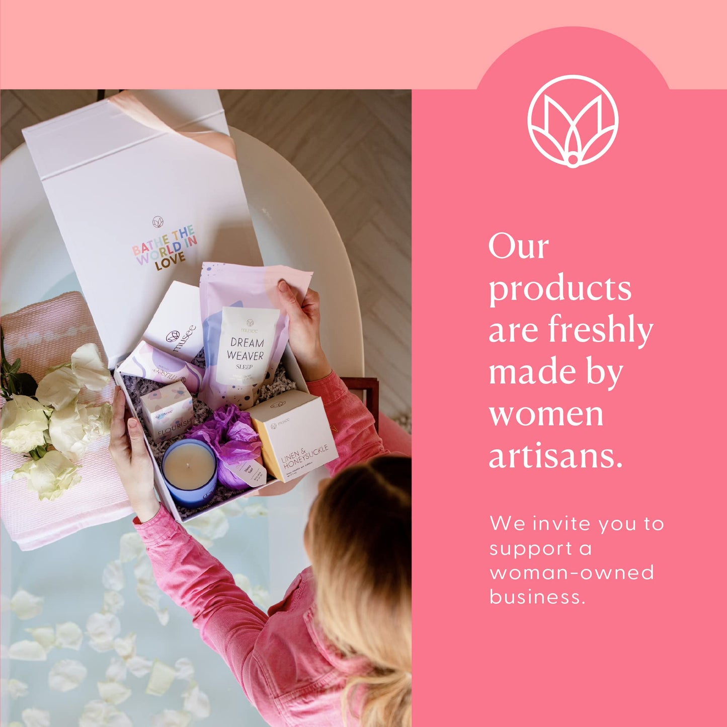 Musee | Holiday Scalloped Bath Balm Set | Handmade in USA | Vegan & Cruelty-Free | Paraben-Free & Sulfate-Free | Festive Gift Set for Women | Natural…