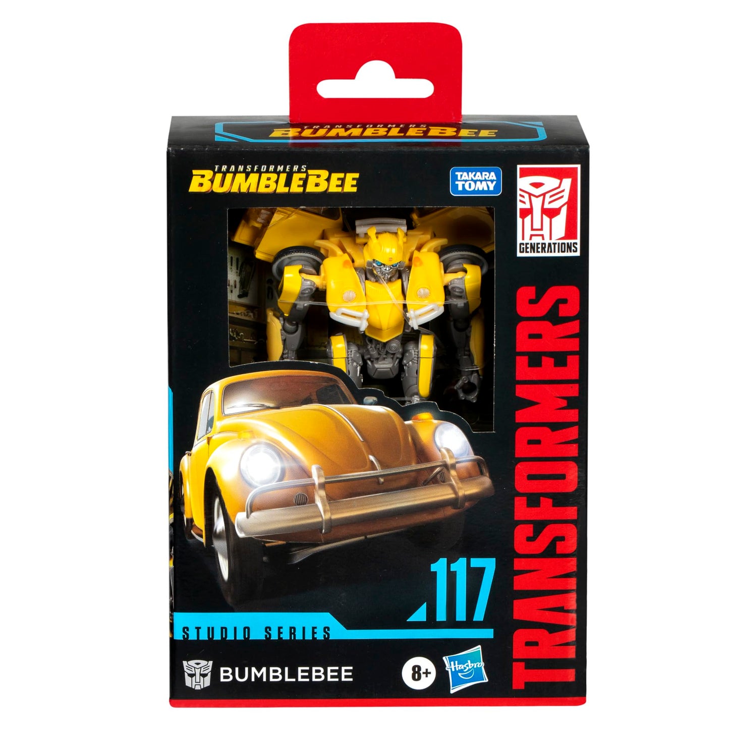 Transformers Toys Studio Series Deluxe Class Bumblebee 117 Bumblebee 4.5-inch Converting Action Figure, 8+