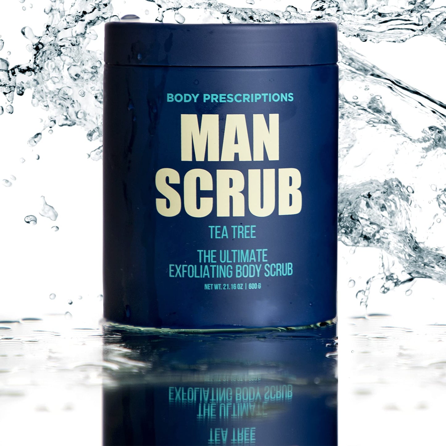 Body Prescriptions Men’s Exfoliating Body Scrub - Ultimate Skin Cleansing Wash in Jar with Twist-Top Lid, For All Skin Types, 21 Ounce (Pack of 1)