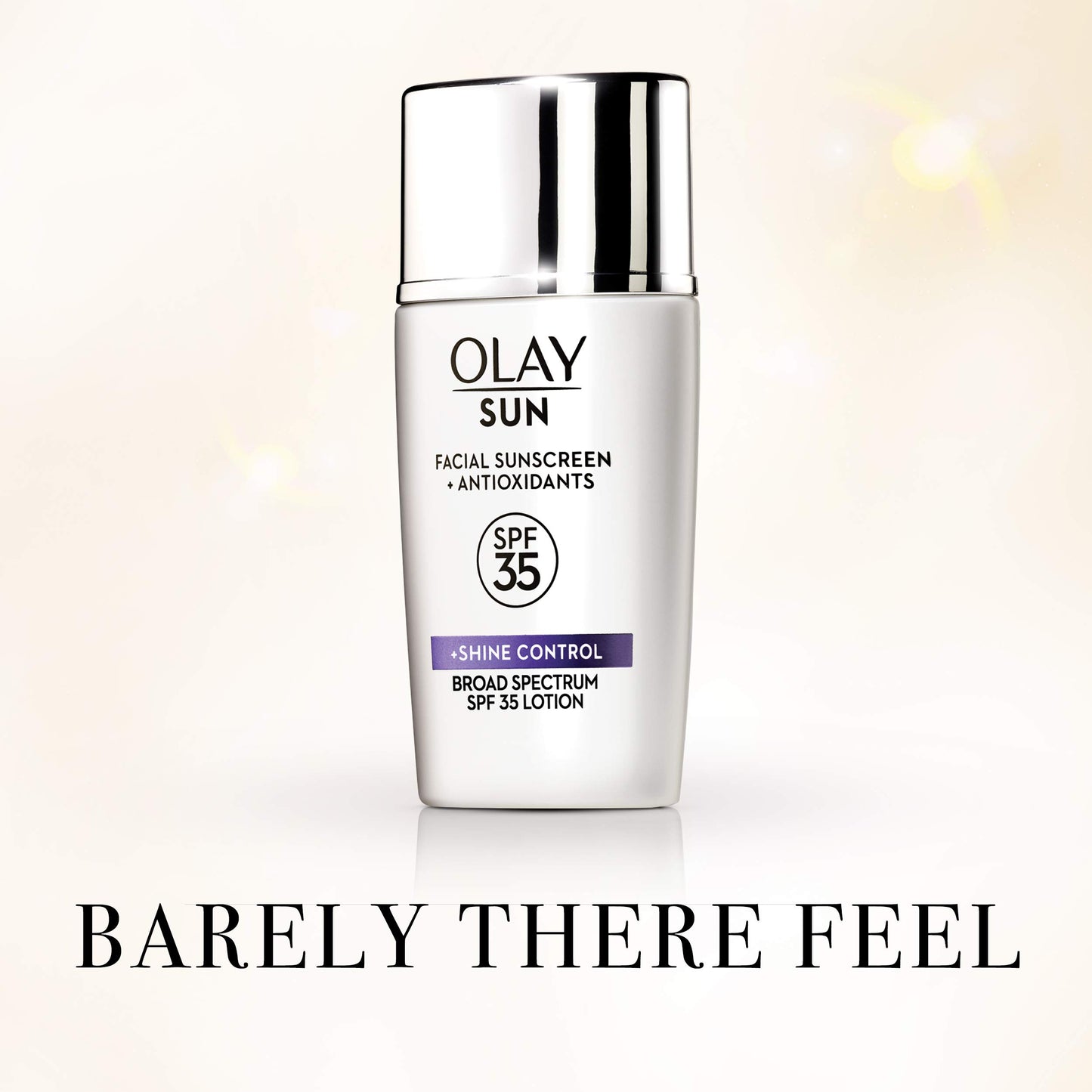Olay Facial Sunscreen and Antioxidants Sun, SPF 35 Face Lotion + Shine Control, 1.3 Fl Oz
