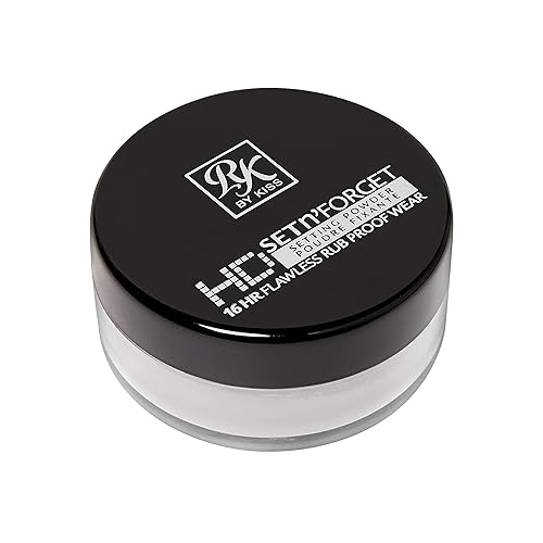Ruby Kisses Loose Setting Powder 0.4oz, Weightless, Smooths, Mattifying Finish and Shine Control, Pure Silica Mineral Powder (Translucent)