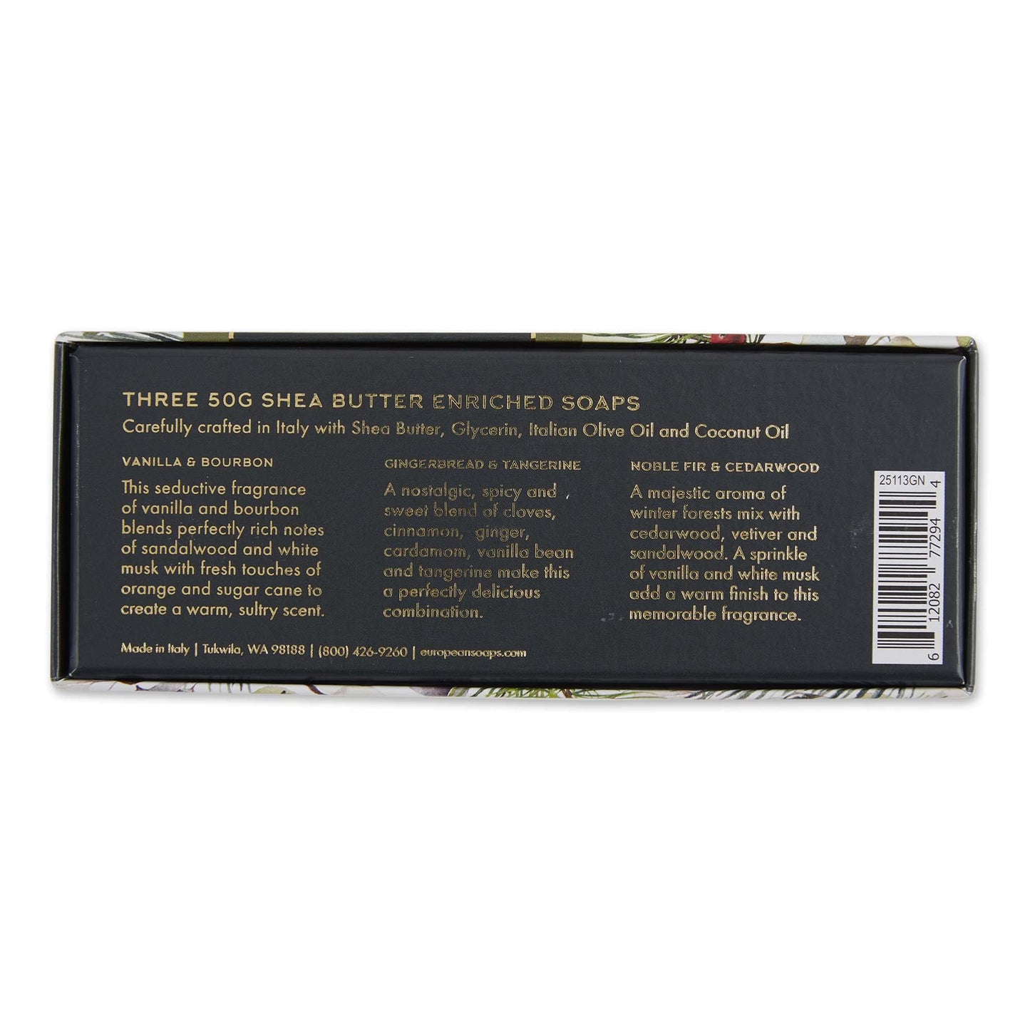 Via Mercato Natale Winter Woods Holiday Collection, Soap Gift Set, Assorted Scents