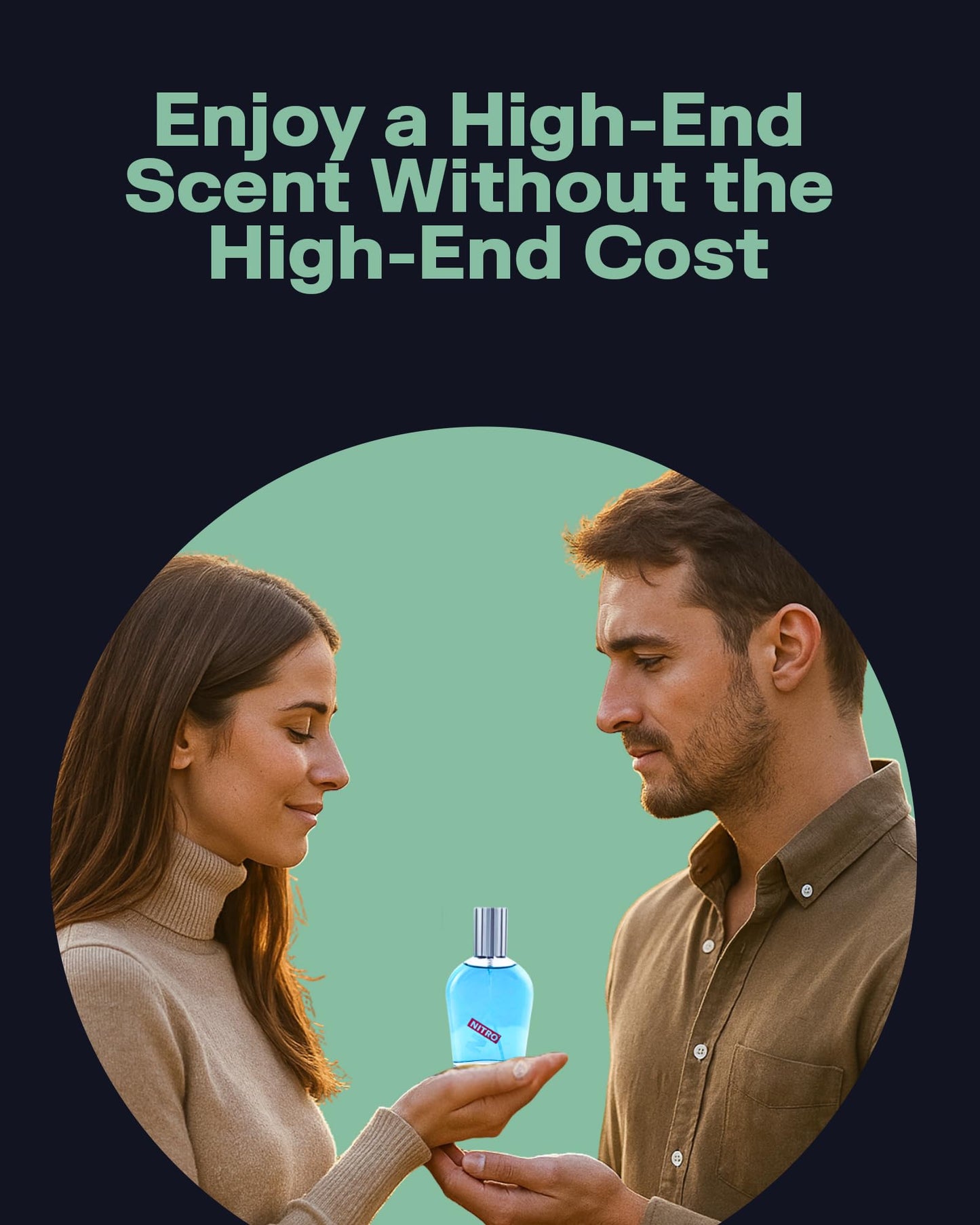 PB ParfumsBelcam Nitro Eau De Toilette Spray for Men – Affordable, Long-Lasting Woody Cologne with Fresh Apple, Mint, Pine & Sandalwood