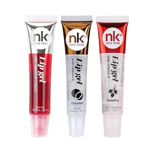 NICKA K NEW YORK Lip Gel, Hydrating, Lightweight, Glides on Effortlessly, Non Sticky Finish Lip Gel Colors