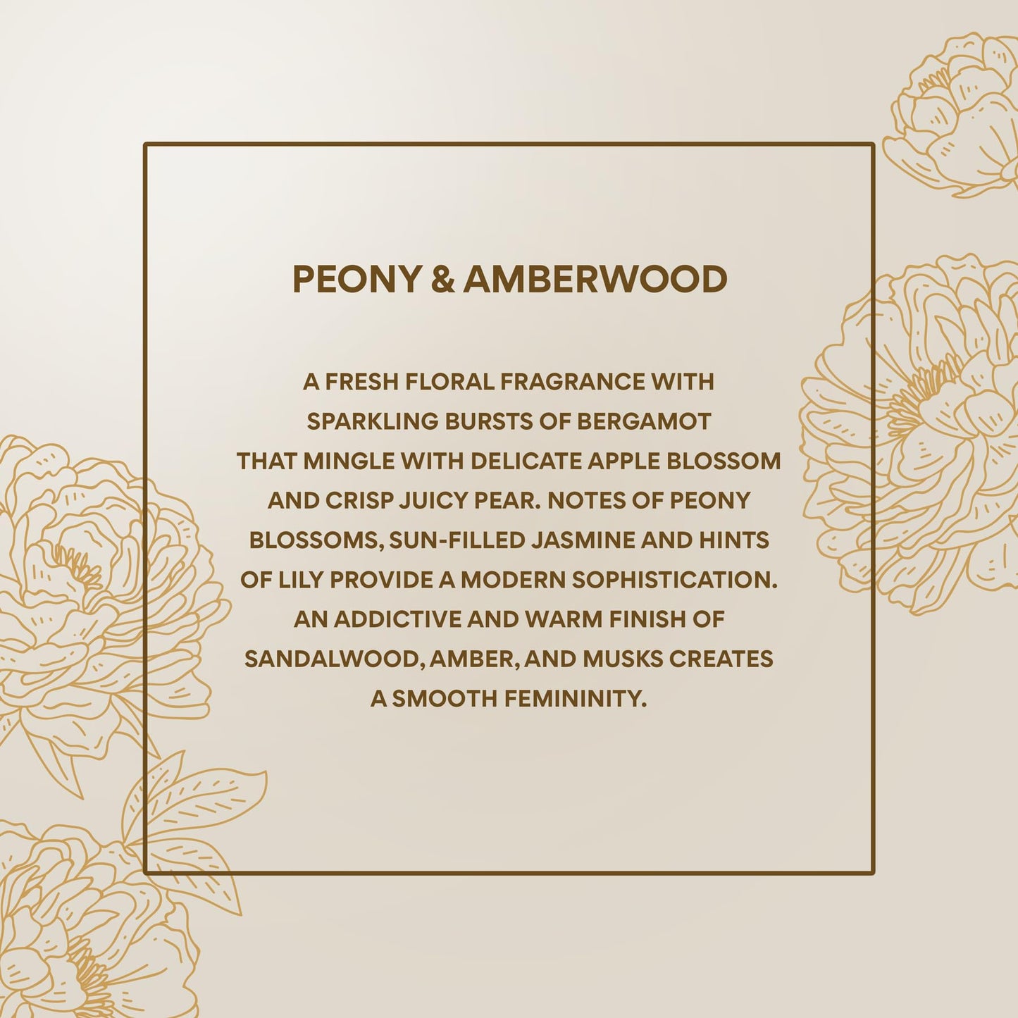 Jones New York Peony & Amberwood Eau de Parfum 3.4 fl oz / 100mL