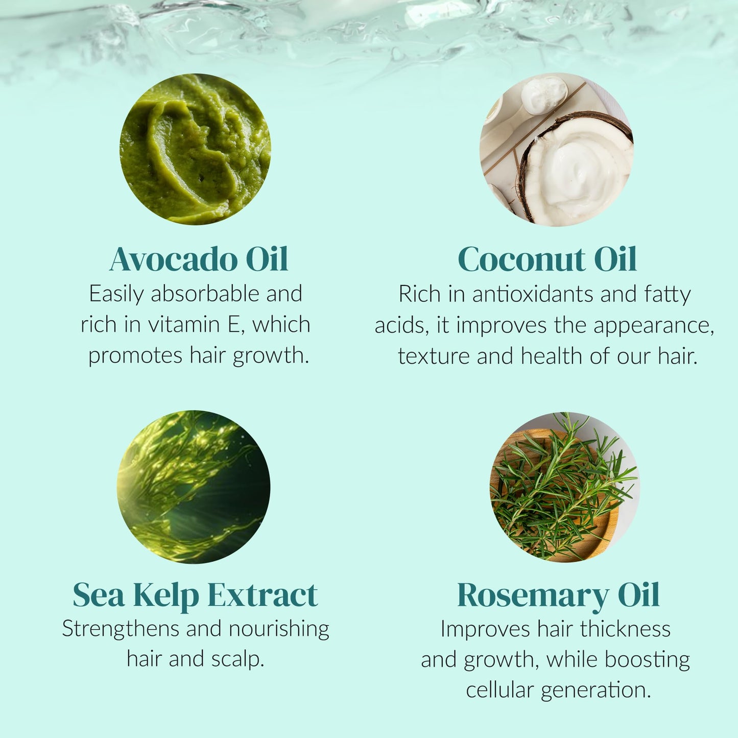 Kerotin Hair Growth Shampoo and Conditioner Set, Products for Scalp Care, Hair Loss & Thinning Hair with Rosemary Oil, Biotin & Keratin, Curly Girl