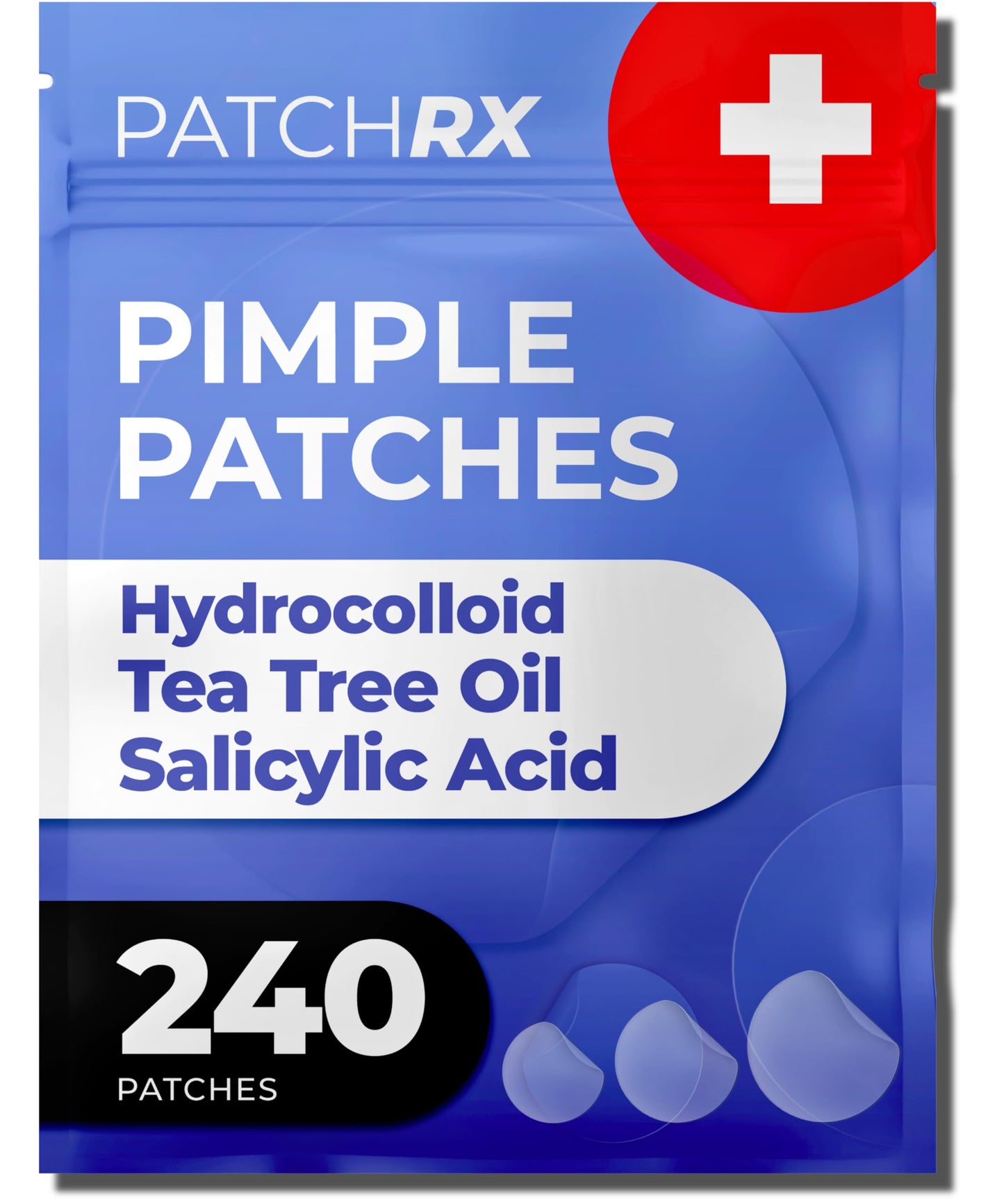 PatchRx Pimple Patches for Face (240 Patches), Hydrocolloid Acne Patches with Tea Tree Oil & Salicylic Acid, Pimple Patch Pimple Stickers Beauty and Personal Care PatchRx Default Title