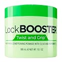 Style Factor Lock BOOSTER Twist & Grip Braid Gel (10.1 Oz.) with Olive and Peppermint Oil - Strong Hold, Flake-Free, Frizz-Free Hair Braiding Gel
