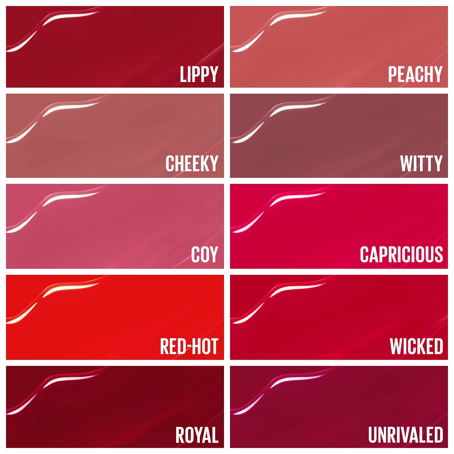 Maybelline Super Stay Vinyl Ink Longwear No-Budge Liquid Lipcolor Makeup, Highly Pigmented Color and Instant Shine, Wicked, Cool Red Lipstick, 0.14 fl