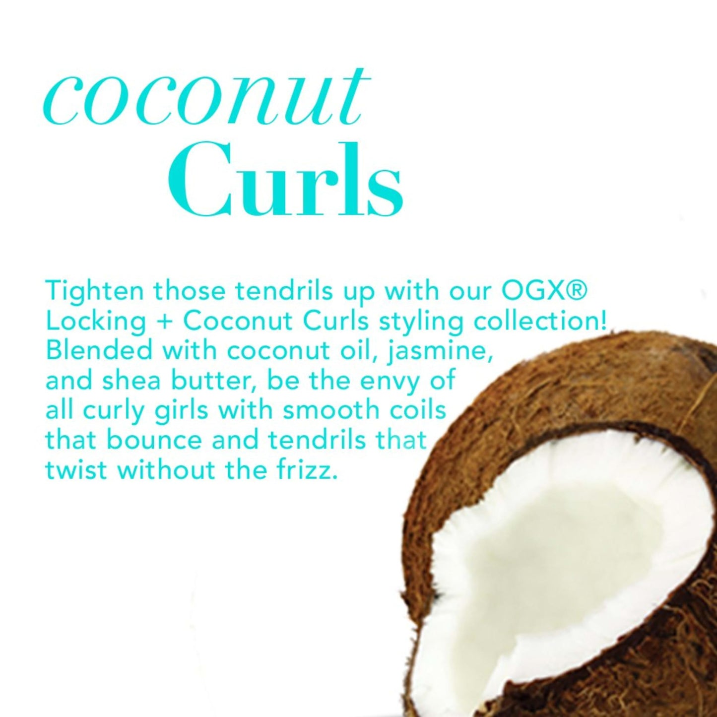 Ogx Locking + Coconut Curls Decadent Creamy Mousse