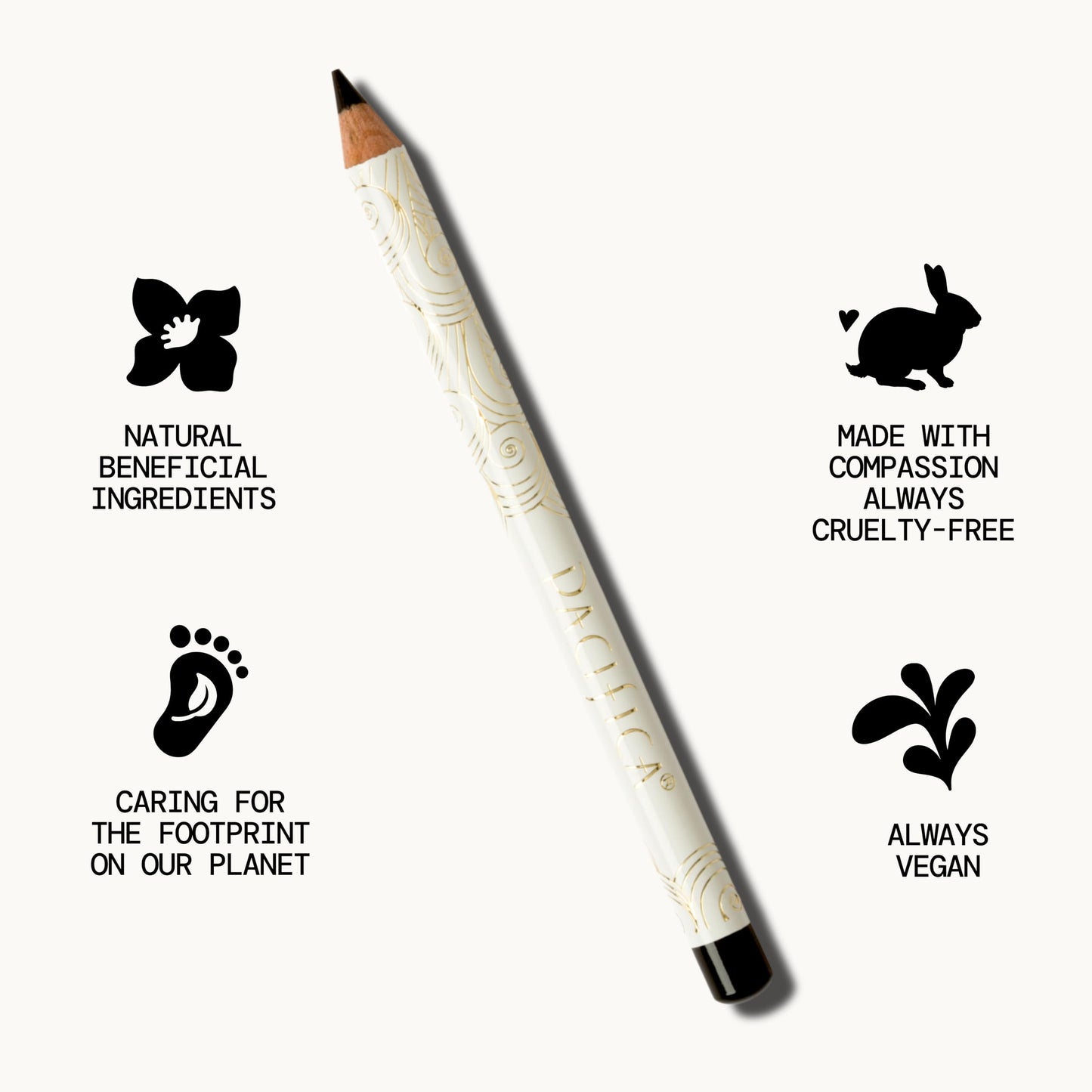 Pacifica, Eyeliner Waterproof Jet, 0.04 Ounce