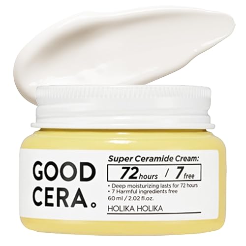 HOLIKA HOLIKA Good Cera Super Ceramide Cream | Soothing Facial Cream & Skin Moisturizer | Ceramide Cream Korean Moisturizer for Face | Deeply