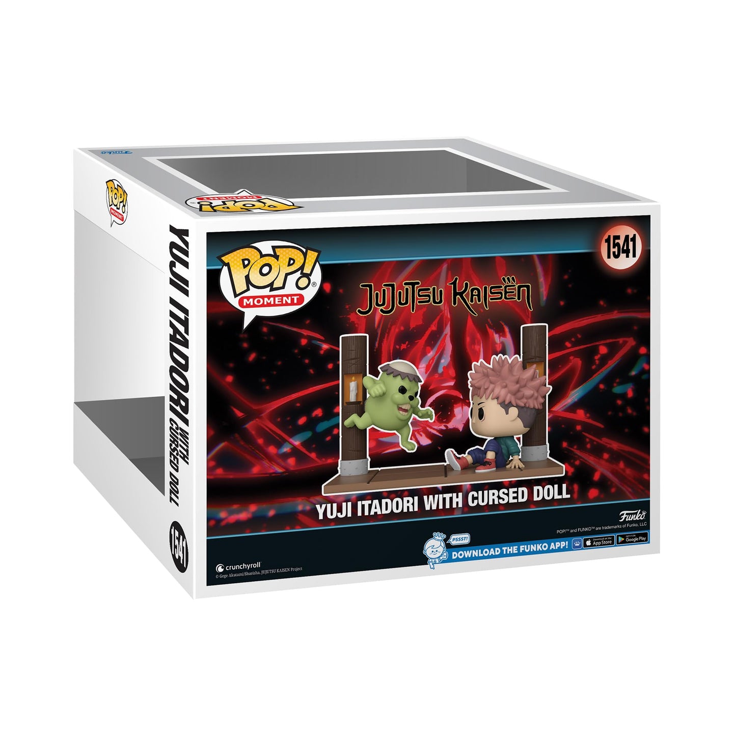Funko Pop Moment Animation: Jujutsu Kaisen Itadori and Cursed Doll Collectible Vinyl Figure