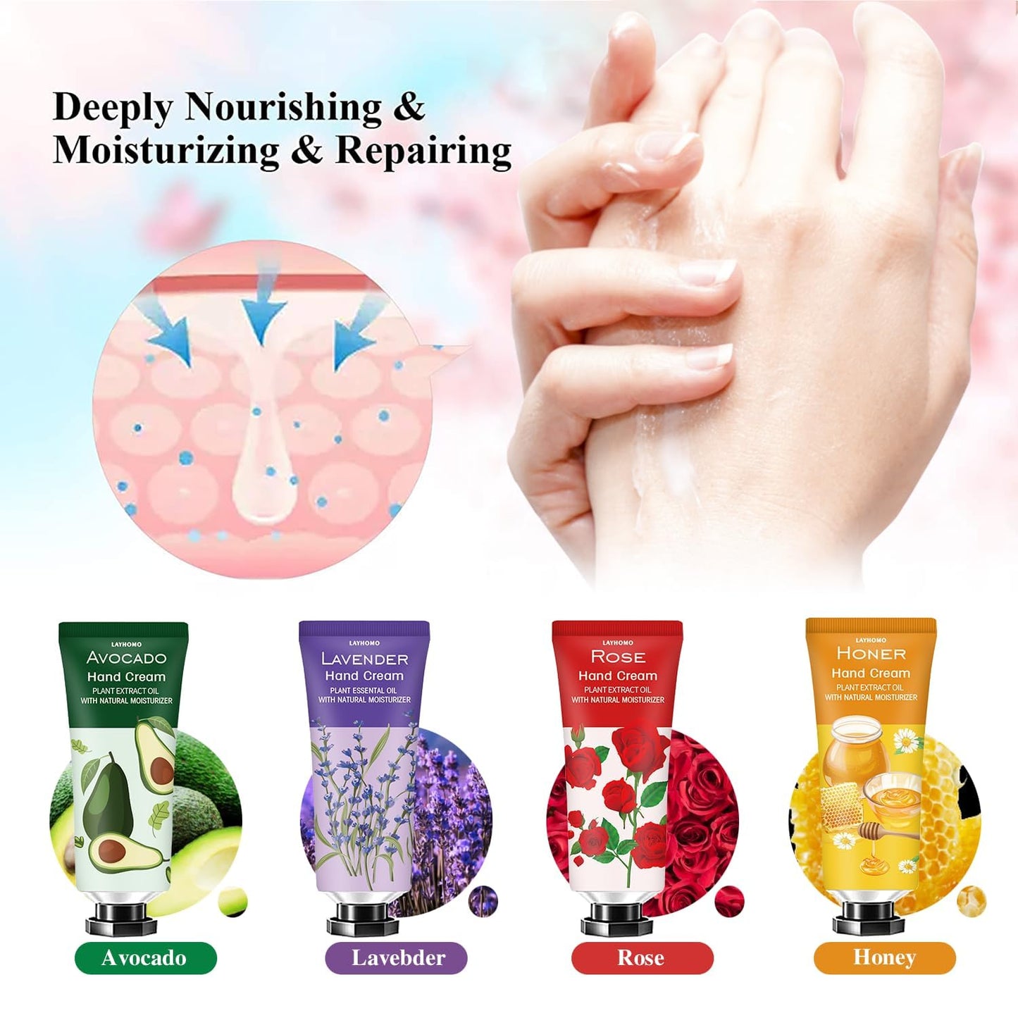 20 Pack Hand Cream Gifts Set,Hand Lotion for Dry Hands,Stocking Stuffers for Women,Teacher Appreciation Gifts,Birthday Gifts Stuffers for Teens,Travel