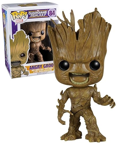 Funko 017681 Pop Movies: Guardians of The Galaxy Angry Groot 84 Bobble Head Figure