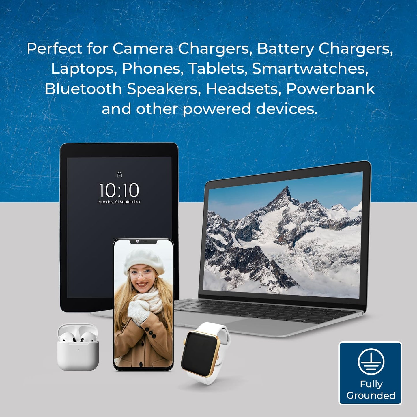 OREI Switzerland Power Plug Adapter 3-Pack – Type J Travel Adapter with 2 USA Inputs for Phones, Laptops, Cameras, CPAP & More (US-11A)