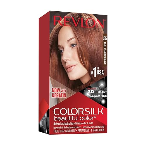 Revlon ColorSilk Hair Color 55 Light Reddish Brown 1 Each