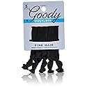 Goody WoMens Ouchless Ribbon Elastics, Solid Black, 5 Count
