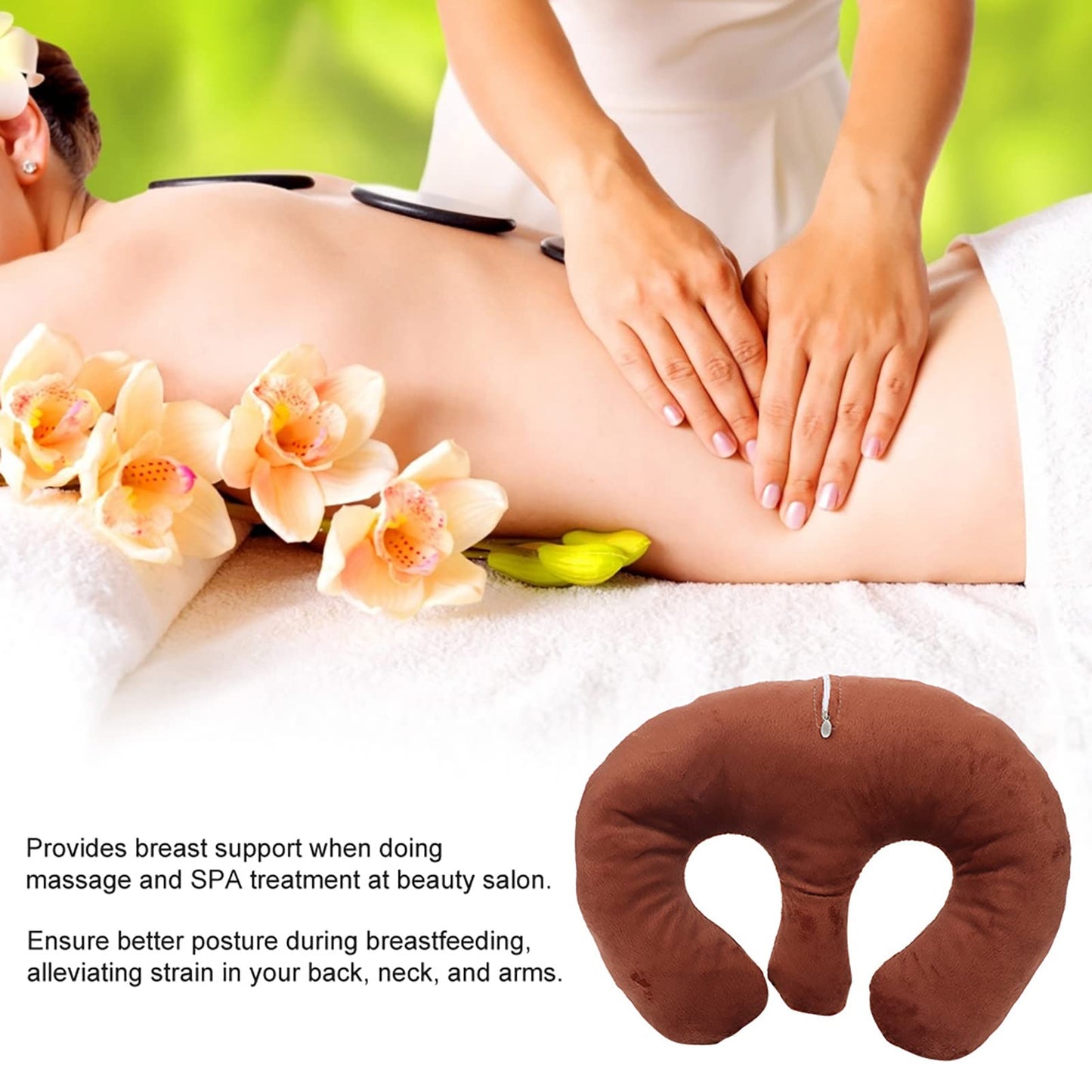 YUYTE Massage Chest Support Pillow for Women, SPA Face Down Pillow Cushion, Comfortable Body Support Pad for Salon, Massage Table and Beauty Beauty and Personal Care YUYTE