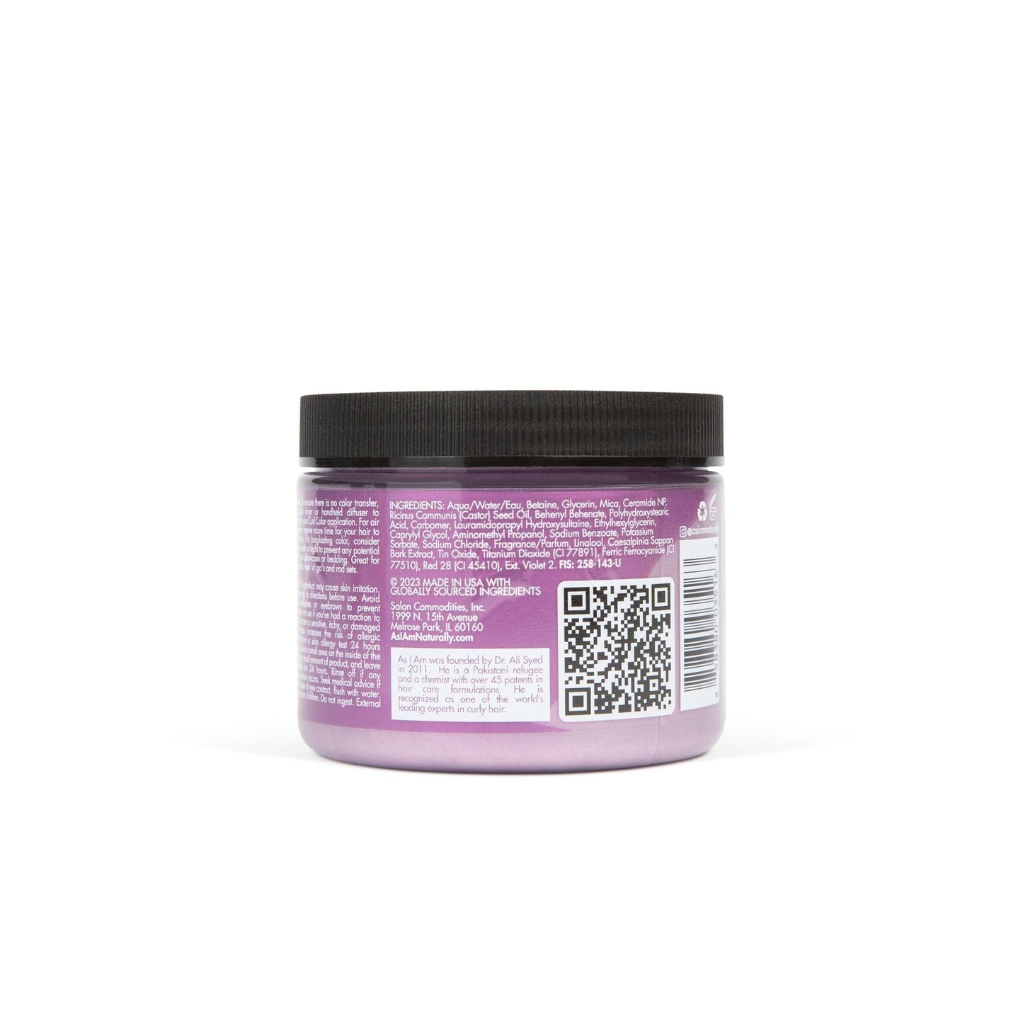 As I Am Curl Color - Lilac - 6 Ounce - Curling Gel - Temporary Color - Medium Hold - Vegan & Cruelty Free Beauty & Personal Care As I Am