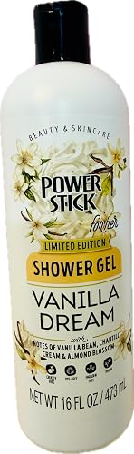 Power Stick for Her Limited Edition Vanilla Dream Shower Gel, Body Wash, 33.8 Fl Oz, Paraben Free, All Skin Types