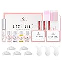 Lash Lift Kit, Professional Semi-Permanent Curling Eyelash Perm Kit Includes Eye Shields, Pads and Accessories Suitable for Salon & Home Use(Version
