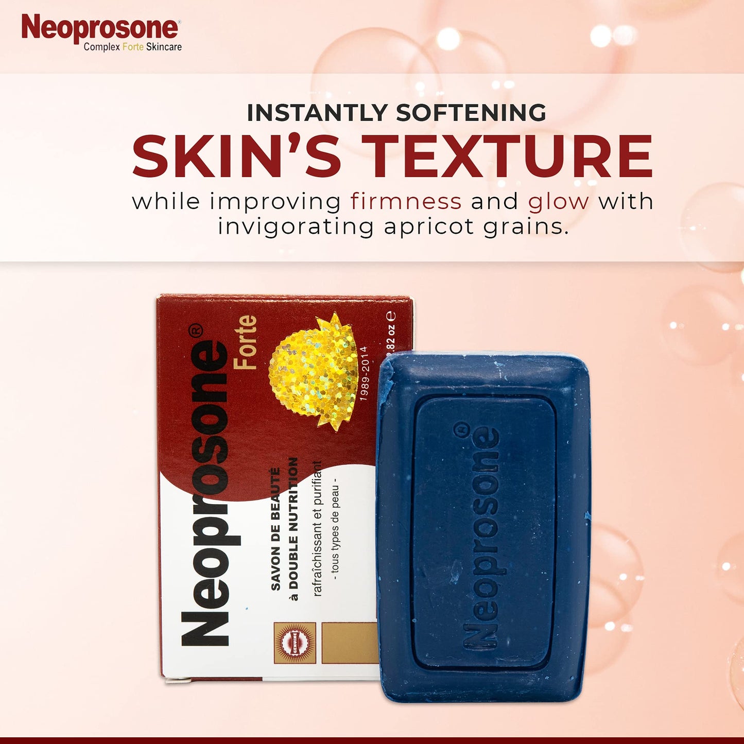 Neoprosone, Skin Brightening Soap | 2.02 oz / 80 g | Hyperpigmentation Soap, Fade Dark Spots on: Body, Knees, Face, Armpits | with Glycerin (2.82