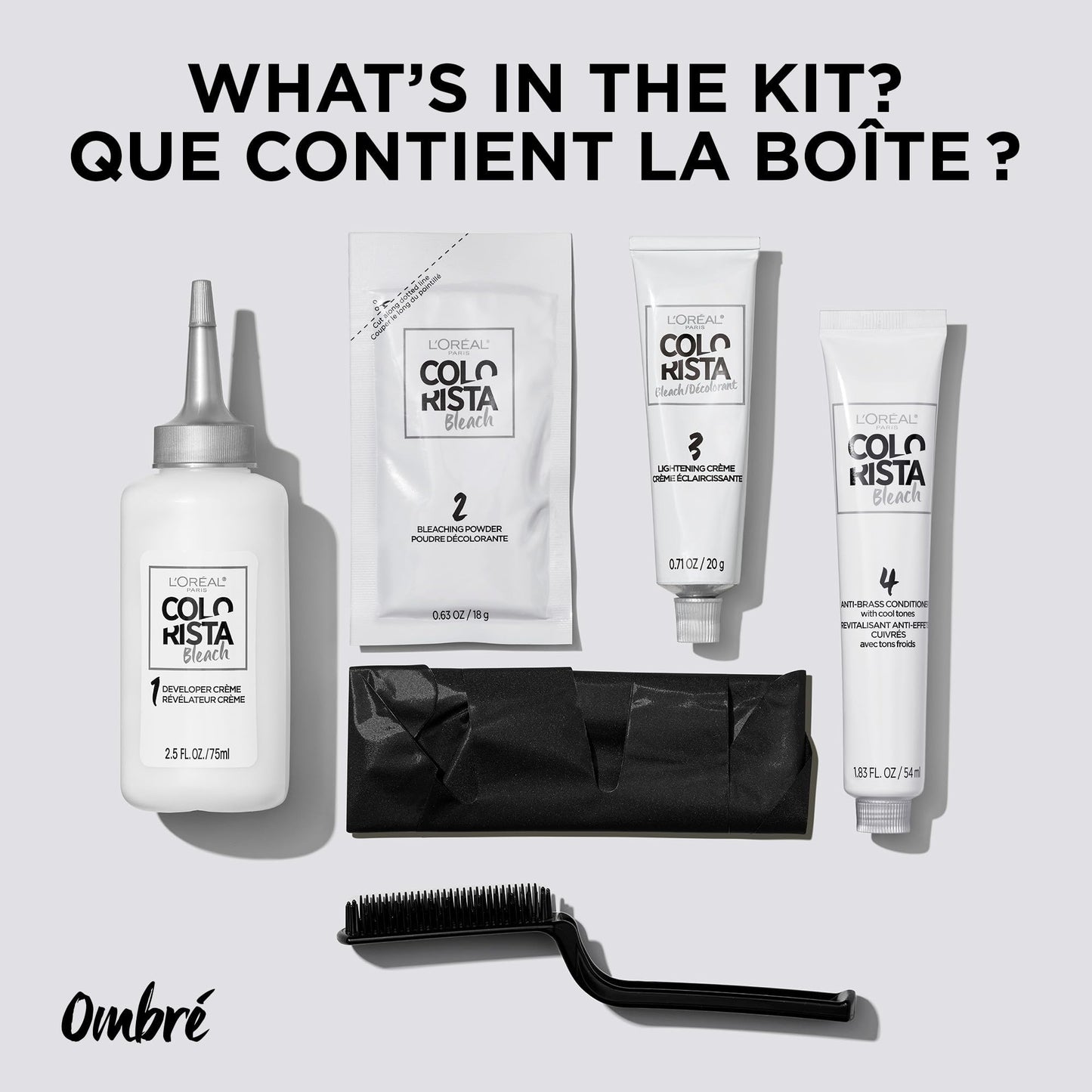 L'Oreal Paris Colorista Hair Bleach, Ombre Hair Color Kit, 1 Hair Bleach Kit