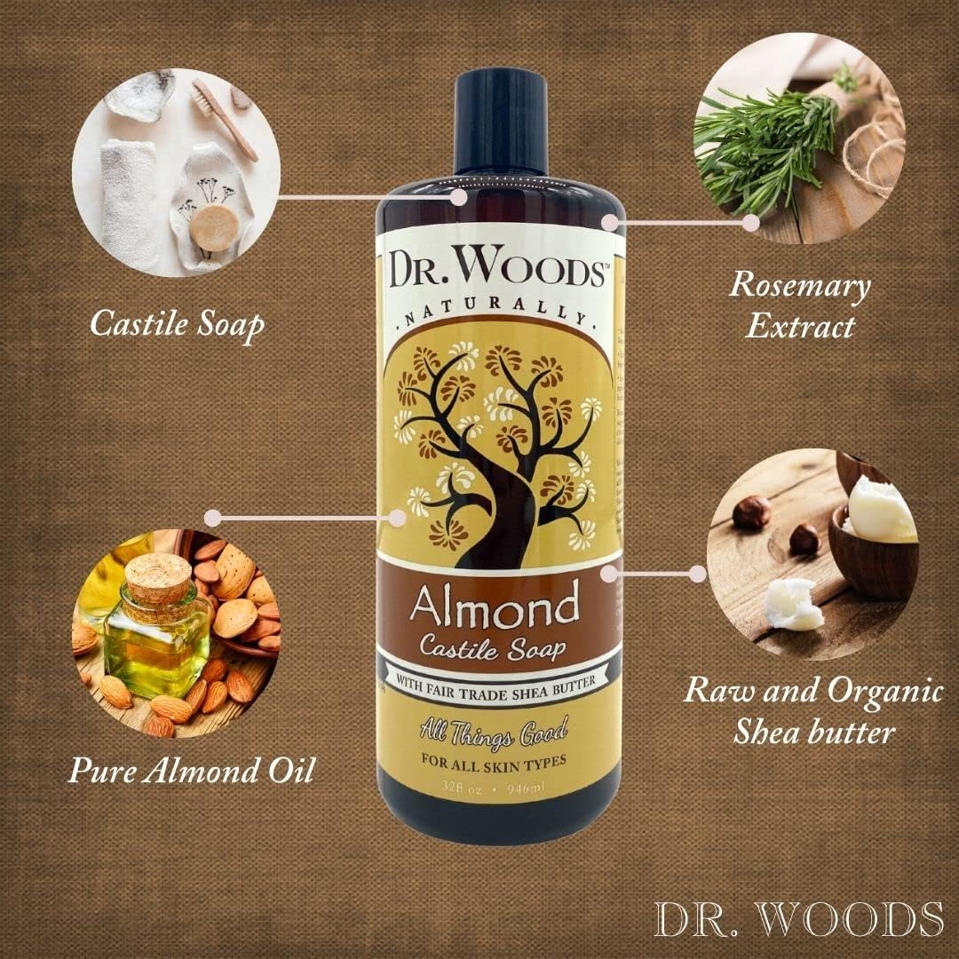 Dr. Woods Pure Almond Castile Soap
