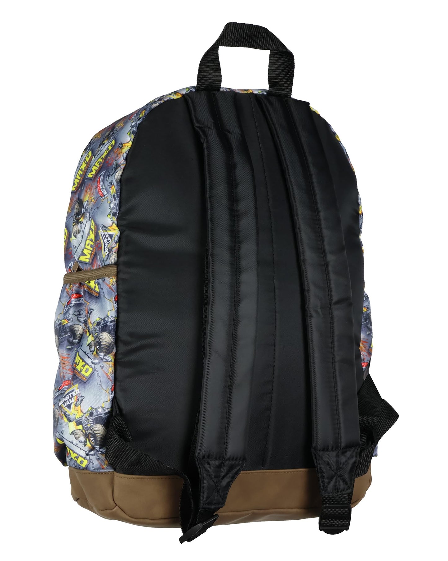 INTIMO Monster Jam Backpack Maximum Destruction Max-D Monster Truck Allover Design School Laptop Tech Sleeve Travel Daypack