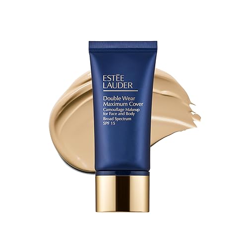 Estée Lauder Double Wear 24-Hour Maximum Cover Camouflage Foundation for Face and Body SPF 15 | Full Coverage | Tattoo Cover Up Makeup Waterproof, 1.0