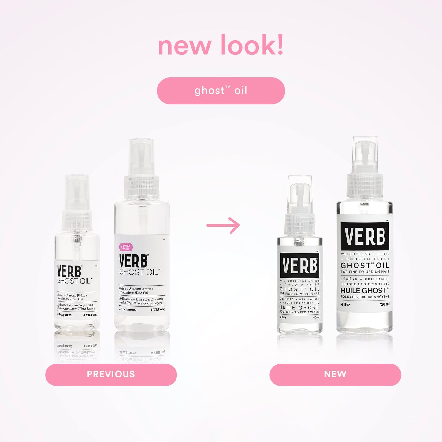 VERB Ghost Oil, 2 fl oz- Weightless Hair Oil for Fine to Medium Hair - Smooths Frizz, Adds Shine - No Parabens, Gluten or Harmful Sulfates