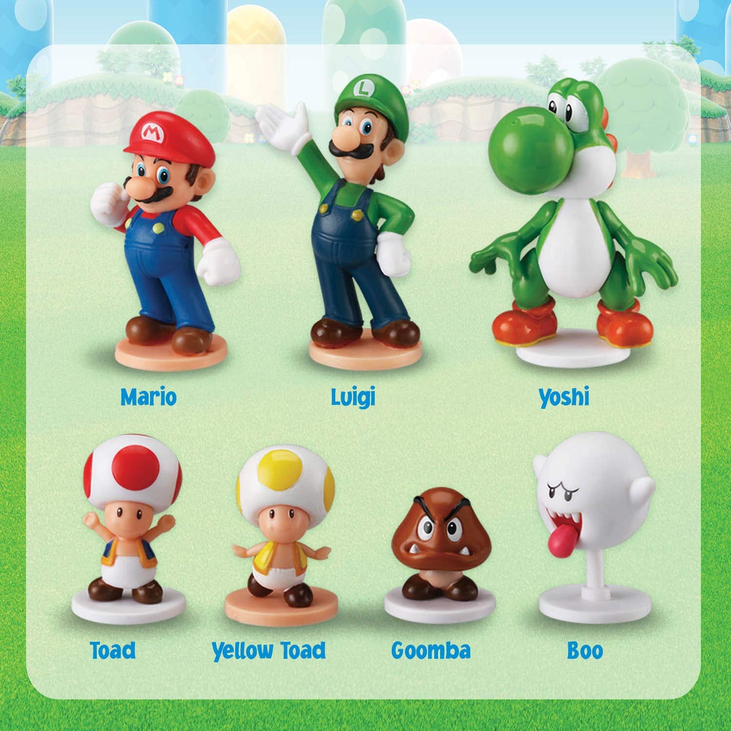 Epoch Games Super Mario Blow Up! Shaky Tower – Tabletop Balancing Skill Game with Collectible Mario Action Figures (1 Pack)