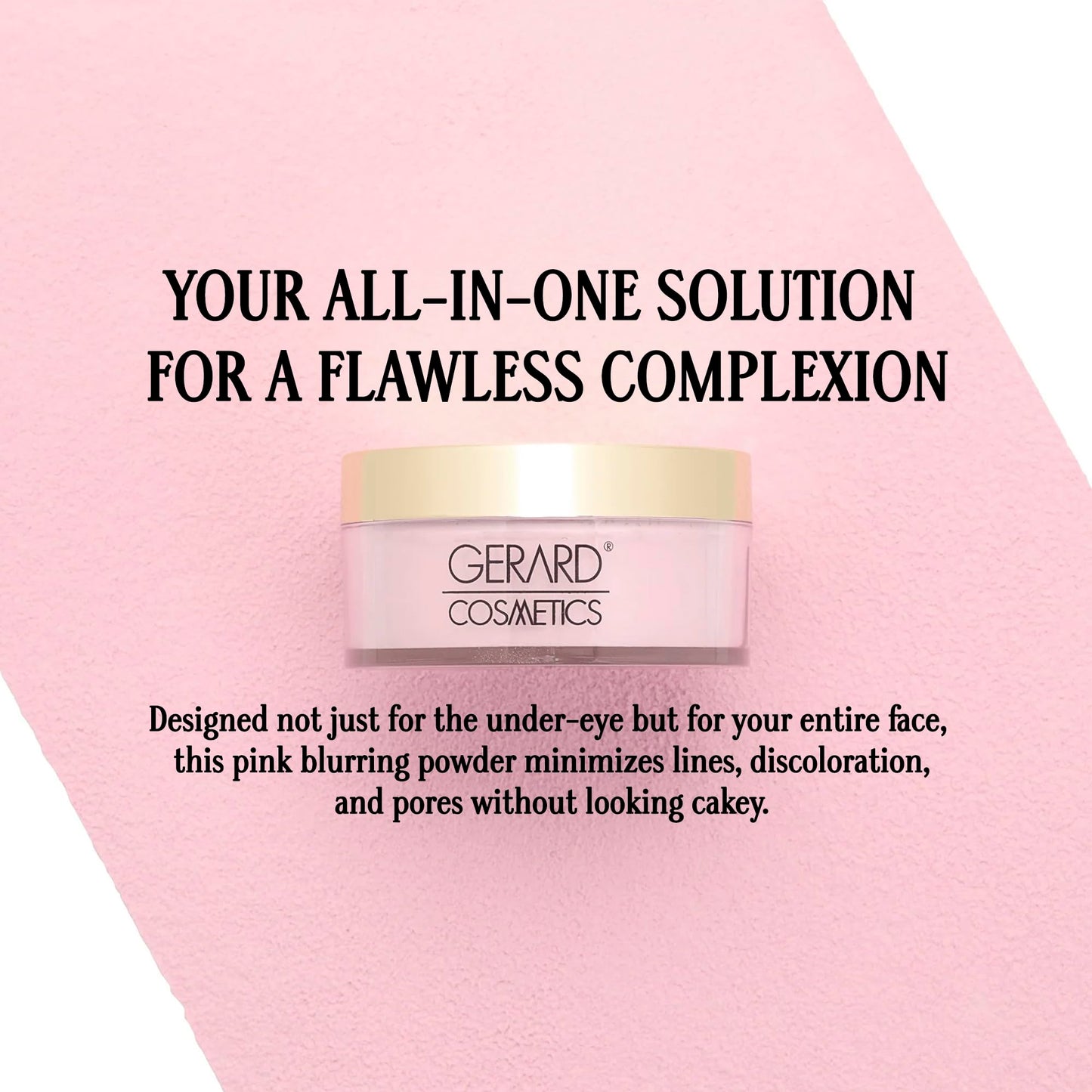 Slay the Bake Blurring Powder by Gerard Cosmetics, Soft Matte Pink Setting Powder, Minimizes Fine Lines for Mature Skin, Talc Free, Cruelty Free