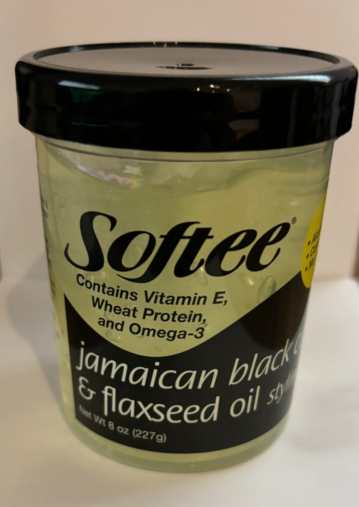 Softee Softee jamaican black castor & flaxseed oil styling gel 8 ounce, Green, 8 Ounce
