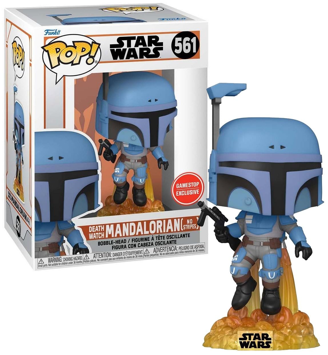 Pop! Star Wars 561 Death Watch Mandalorian No Stripes Exclusive