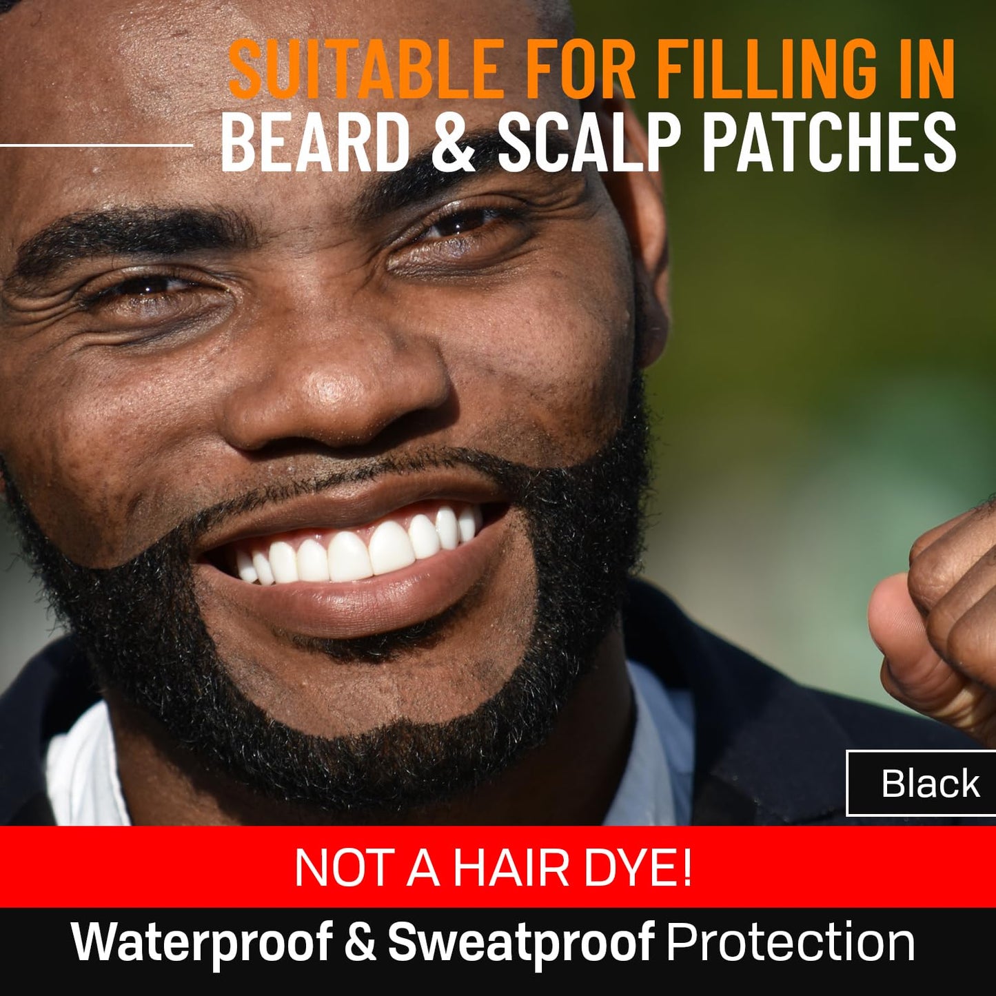 Beard Pen Filler for Men - Barber Styling Grooming Pencil - Waterproof, Sweat Proof, Long Lasting Solution with Natural Finish - Cover Beard and Scalp