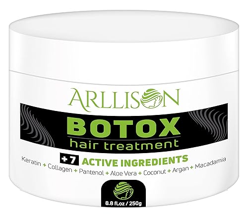 Arllison Botox Hair Treatment With Antifrizz, Soft Shiny Hair With Deep Hydration, Formaldehyde Free, Softens, Moisturizers, Adds Shine,volume