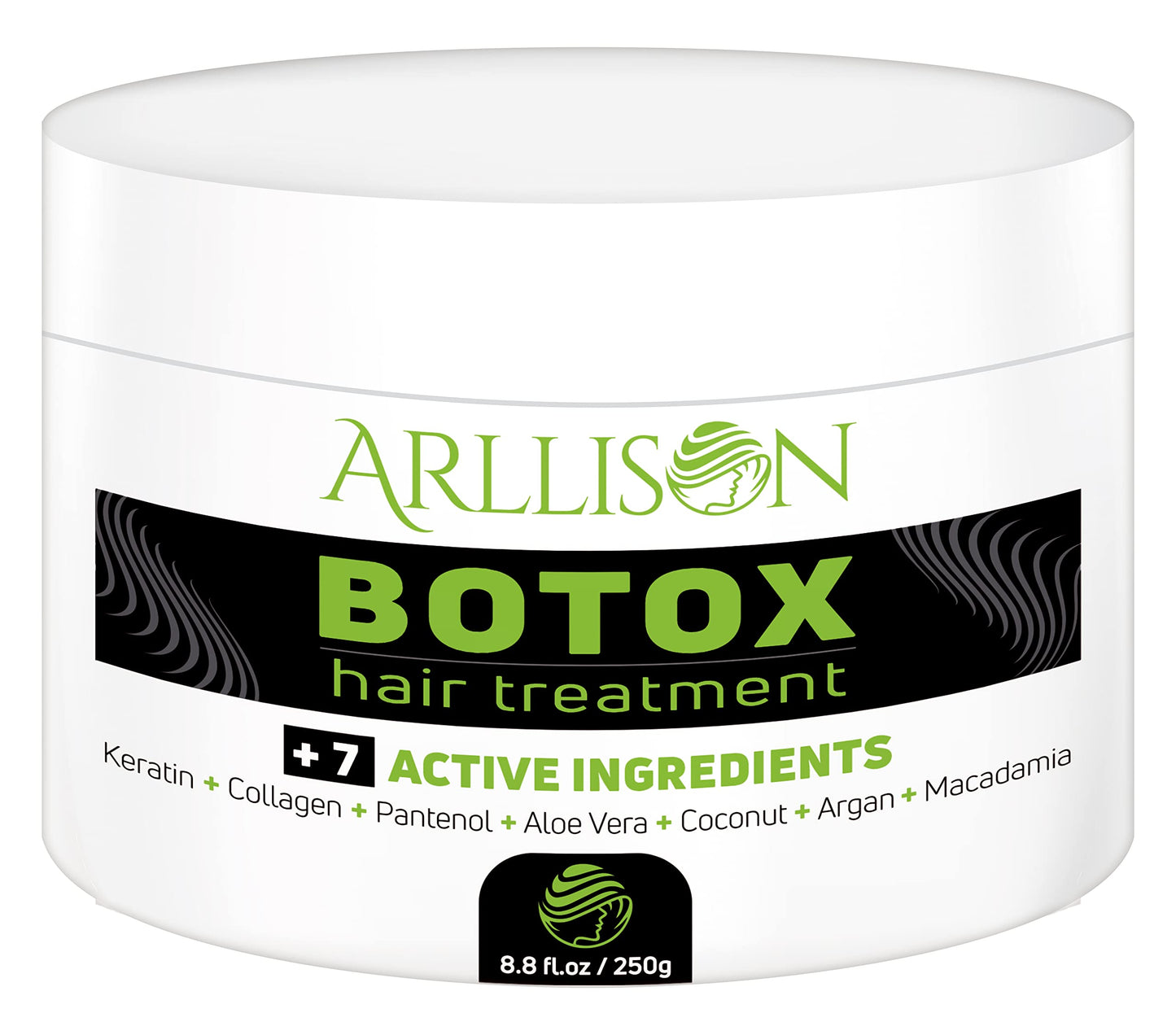 Arllison Botox Hair Treatment With Antifrizz, Soft Shiny Hair With Deep Hydration, Formaldehyde Free, Softens, Moisturizers, Adds Shine,volume