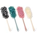 Arswin Back Scrubber for Shower,Loofah Long Handle Bath Body Brush,Soft Nylon Mesh Sponge for Shower,Loofah On a Stick for Men Women,Exfoliating Scrub