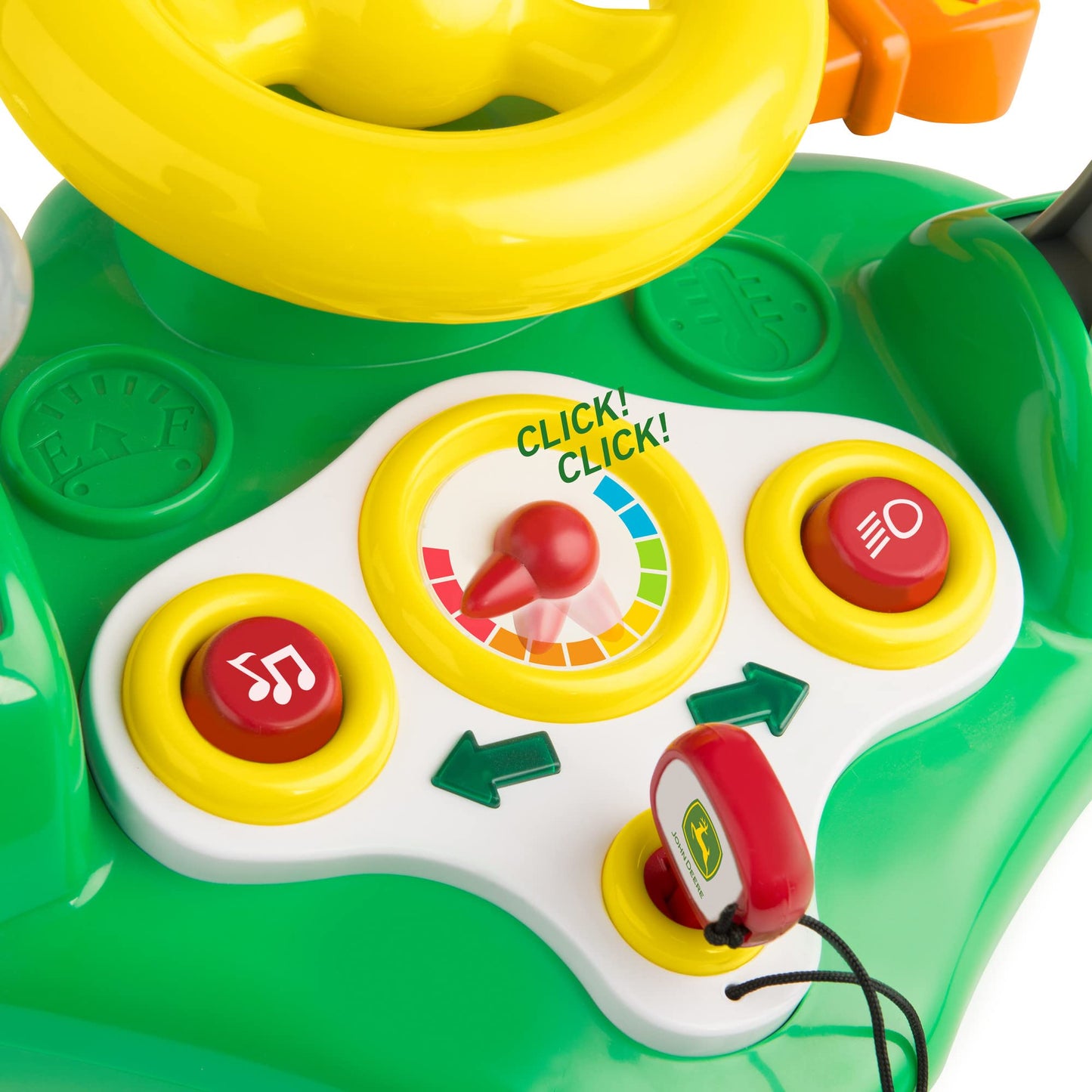 TOMY John Deere Busy Driver Steering Wheel Toy - Tractor Toy Activity Center for Toddlers - 12 Interactive Activities with Lights and Music - Ages 12…