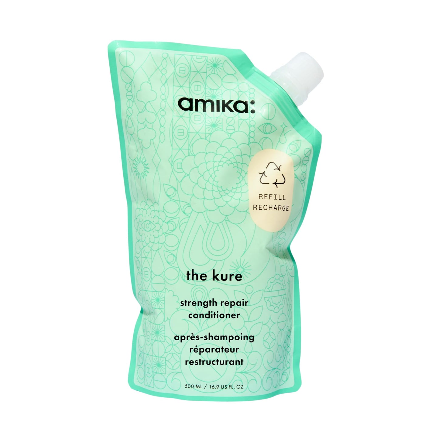 amika the kure strength repair conditioner, 500ml Beauty and Personal Care Amika Default Title